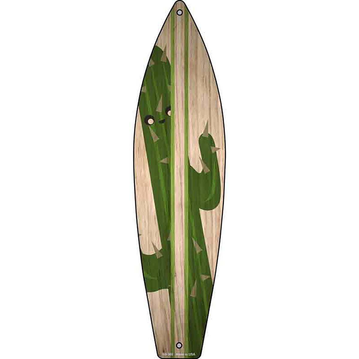 Cactus Metal Surfboard Sign