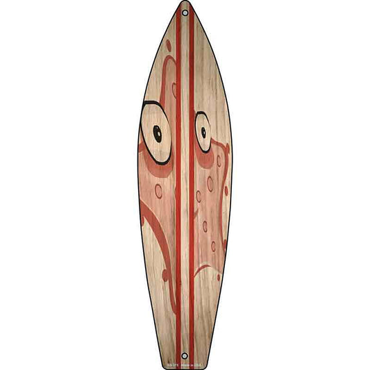 Starfish Metal Surfboard Sign
