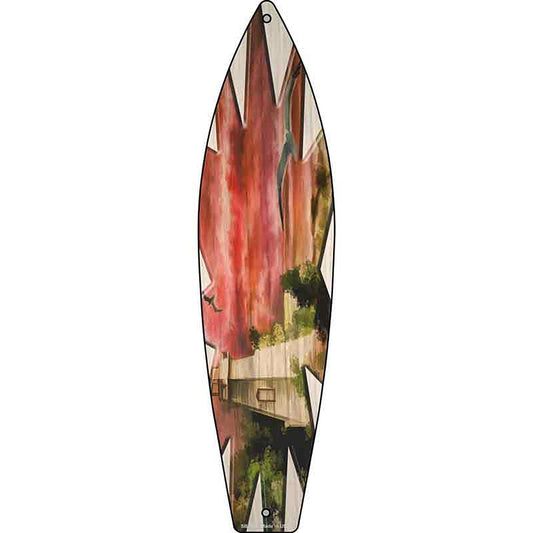 Light House Metal Surfboard Sign