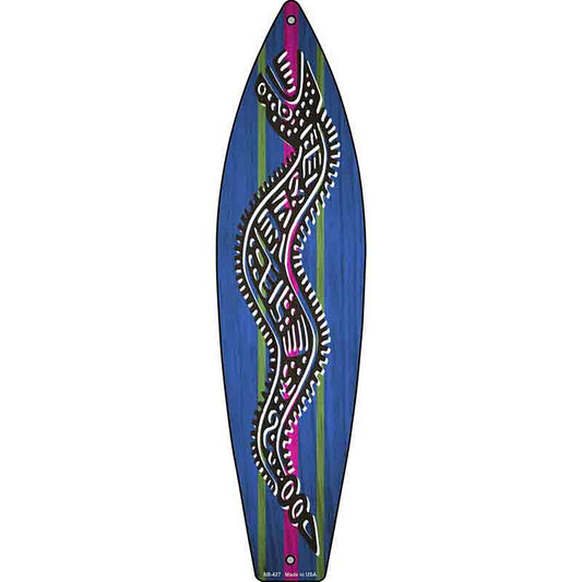 Tribal Snake Metal Surfboard Sign