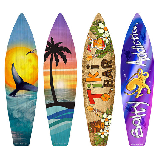 Beach Obsession Surfboard Set Novelty Metal Set of 4 SB-Pack-08