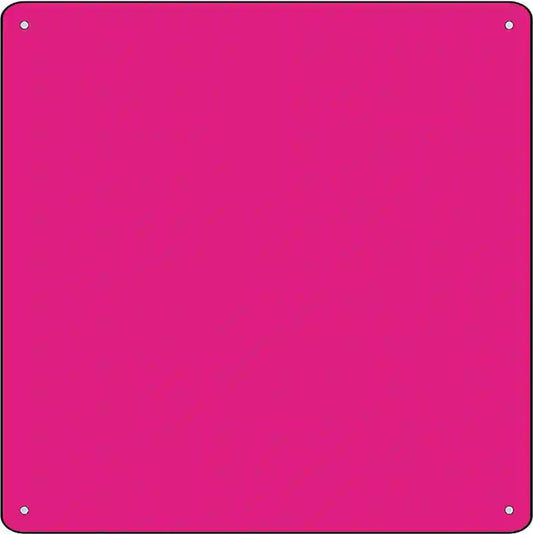 Pink Solid Novelty Metal Square Sign