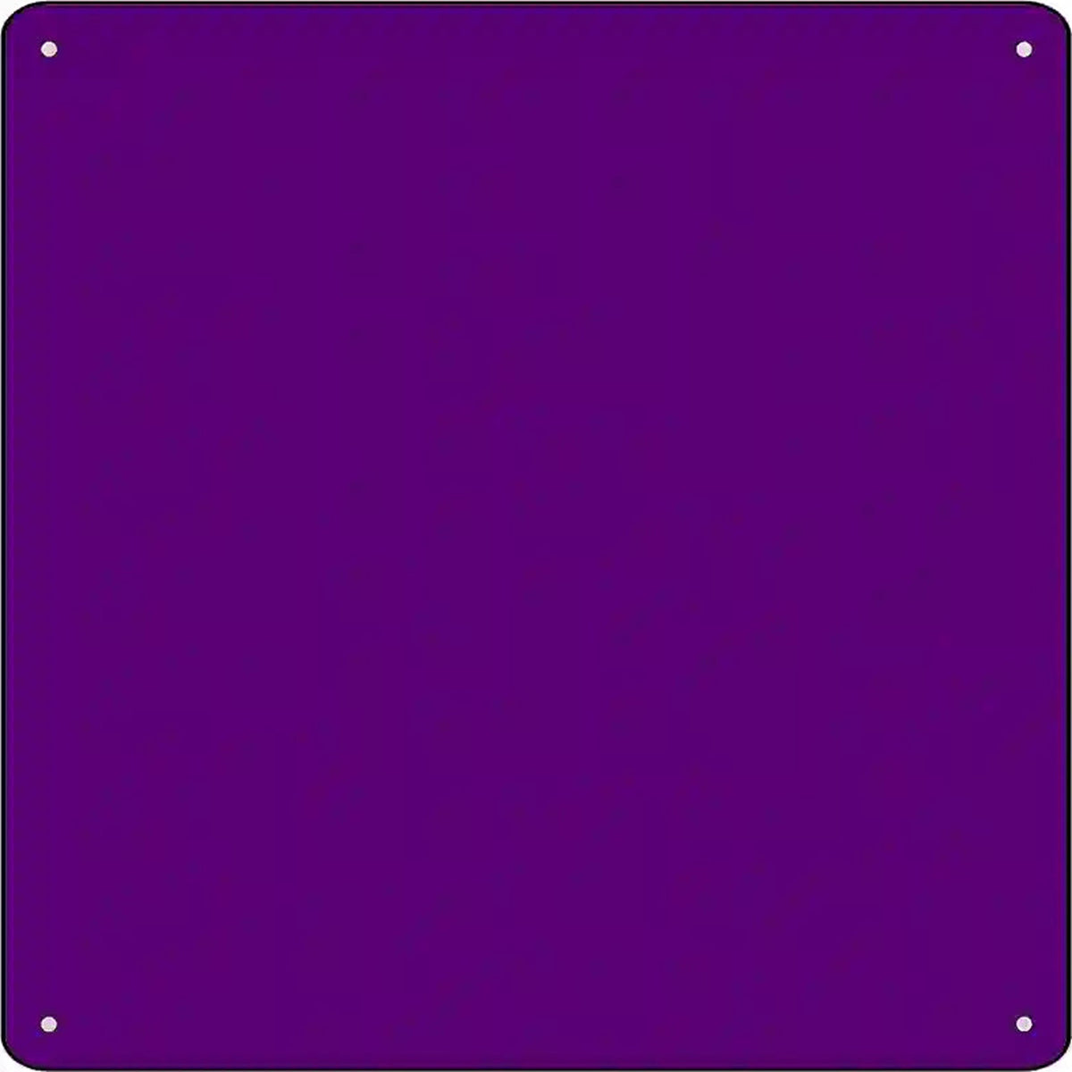 Purple Solid Novelty Metal Square Sign