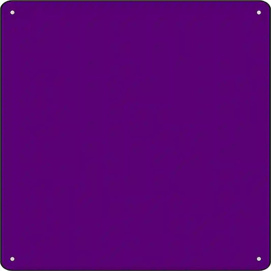 Purple Solid Novelty Metal Square Sign
