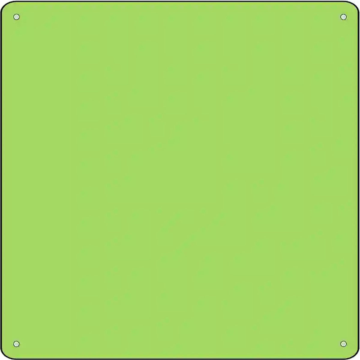 Lime Green Solid Novelty Metal Square Sign