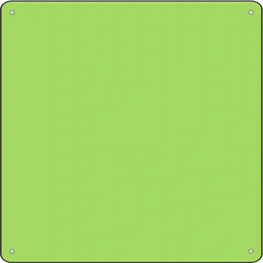 Lime Green Solid Novelty Metal Square Sign