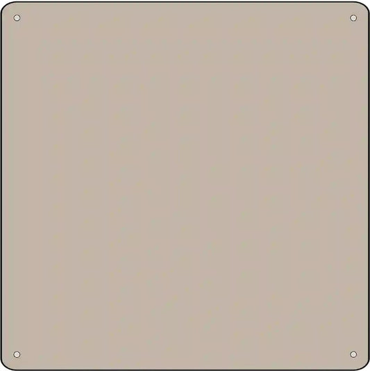 Tan Solid Novelty Metal Square Sign