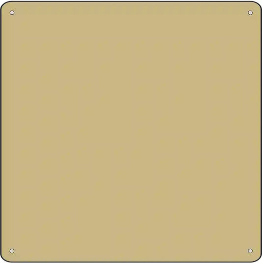 Gold Solid Novelty Metal Square Sign