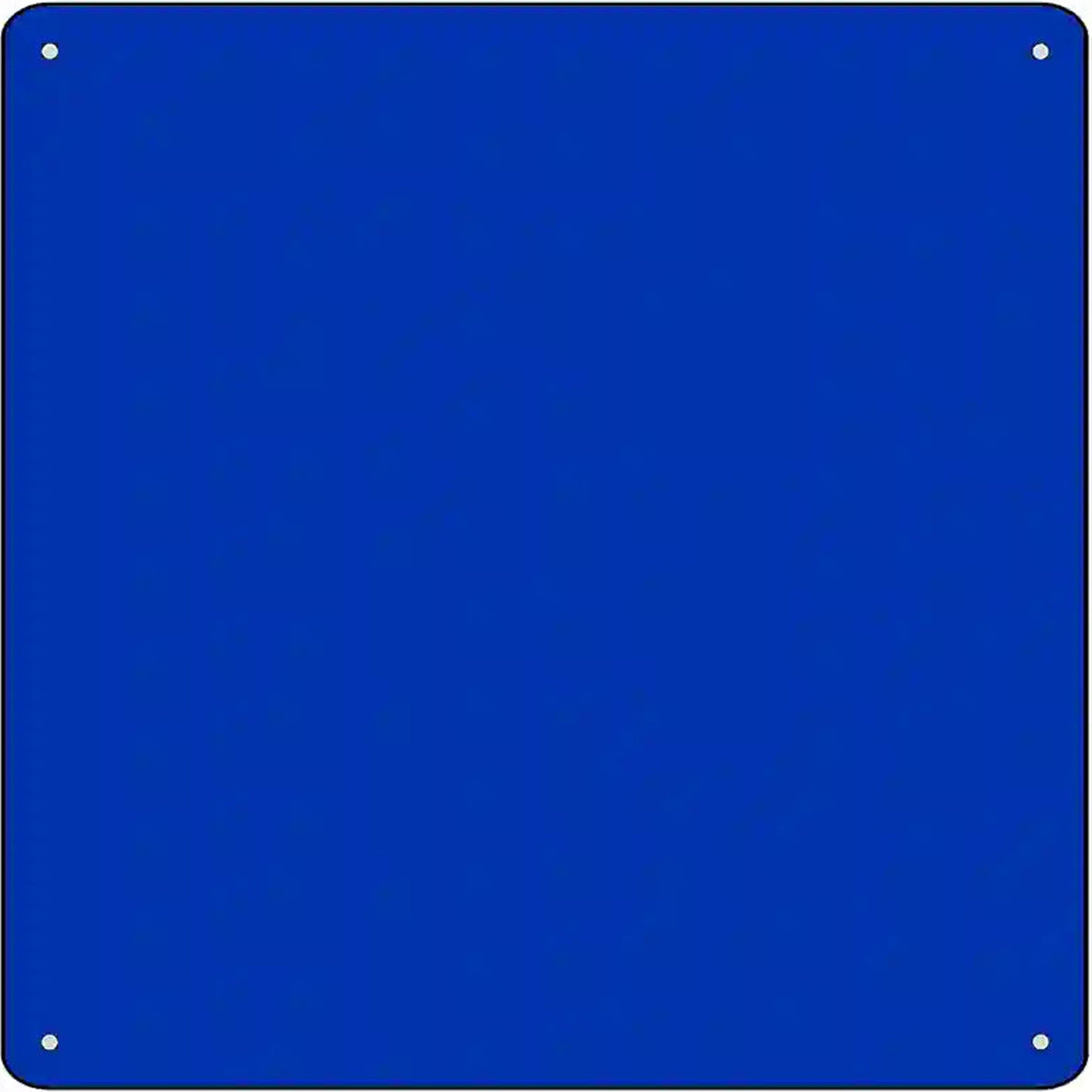 Blue Solid Novelty Metal Square Sign