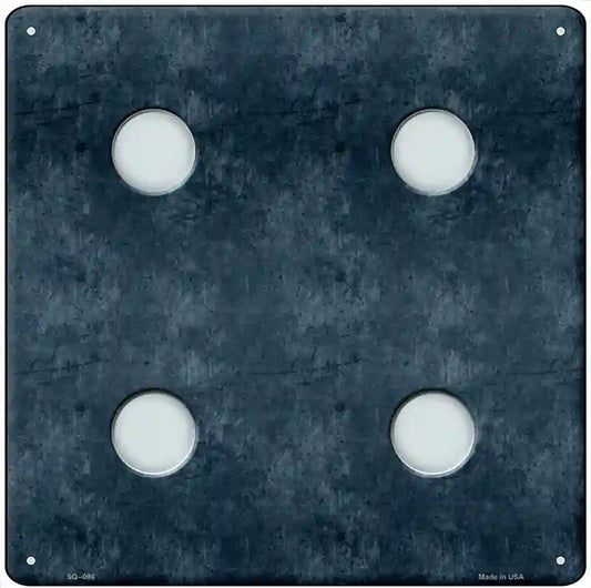 Dice Roll 4 Novelty Metal Square Sign