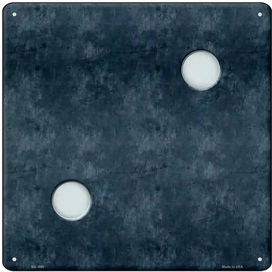 Dice Roll 2 Novelty Metal Square Sign