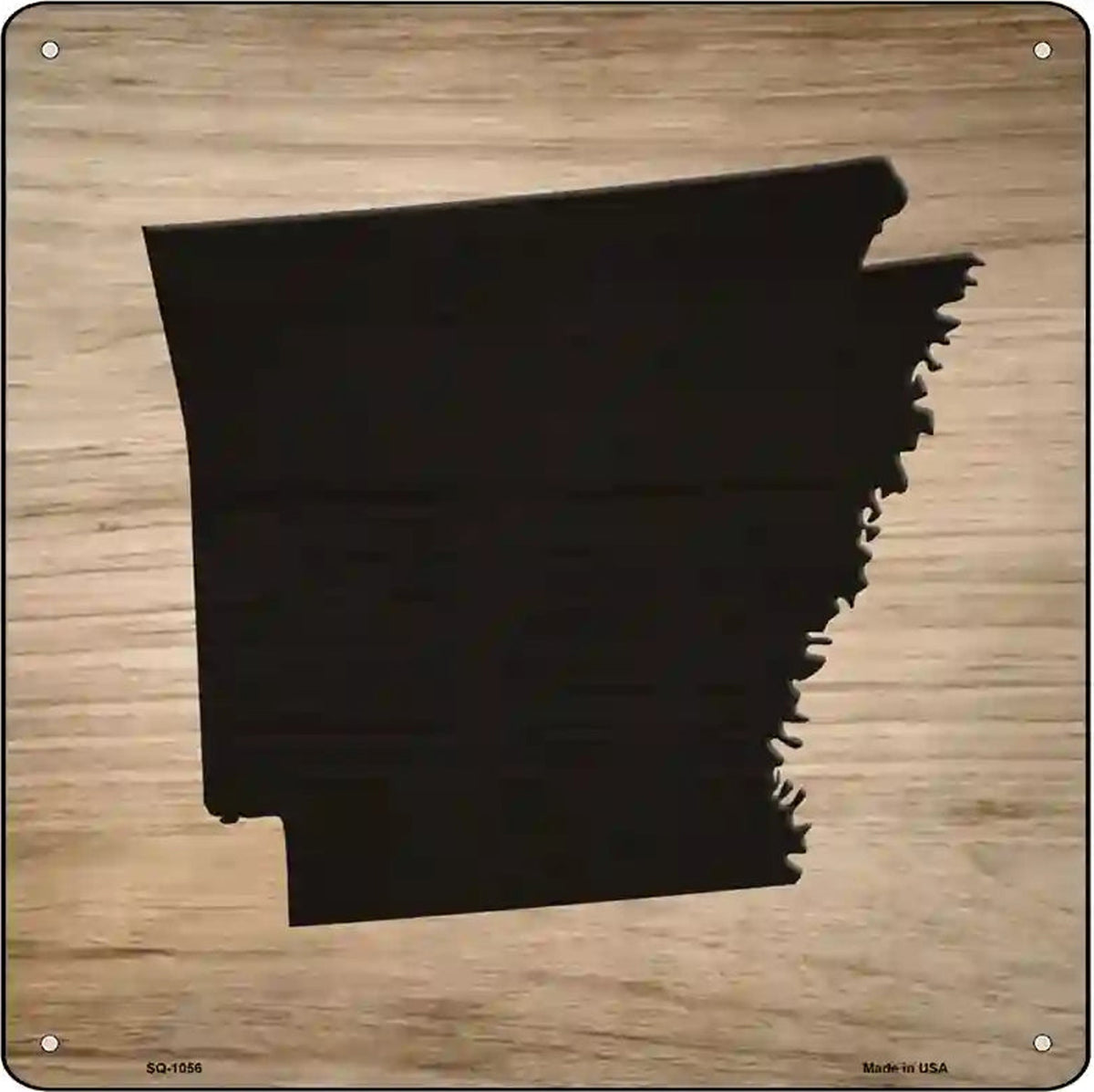 Arkansas Shape Letter Tile Novelty Metal Square Sign