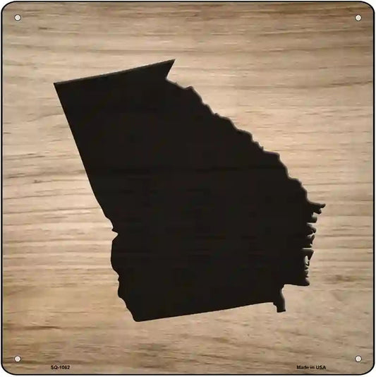 Georgia Shape Letter Tile Novelty Metal Square Sign