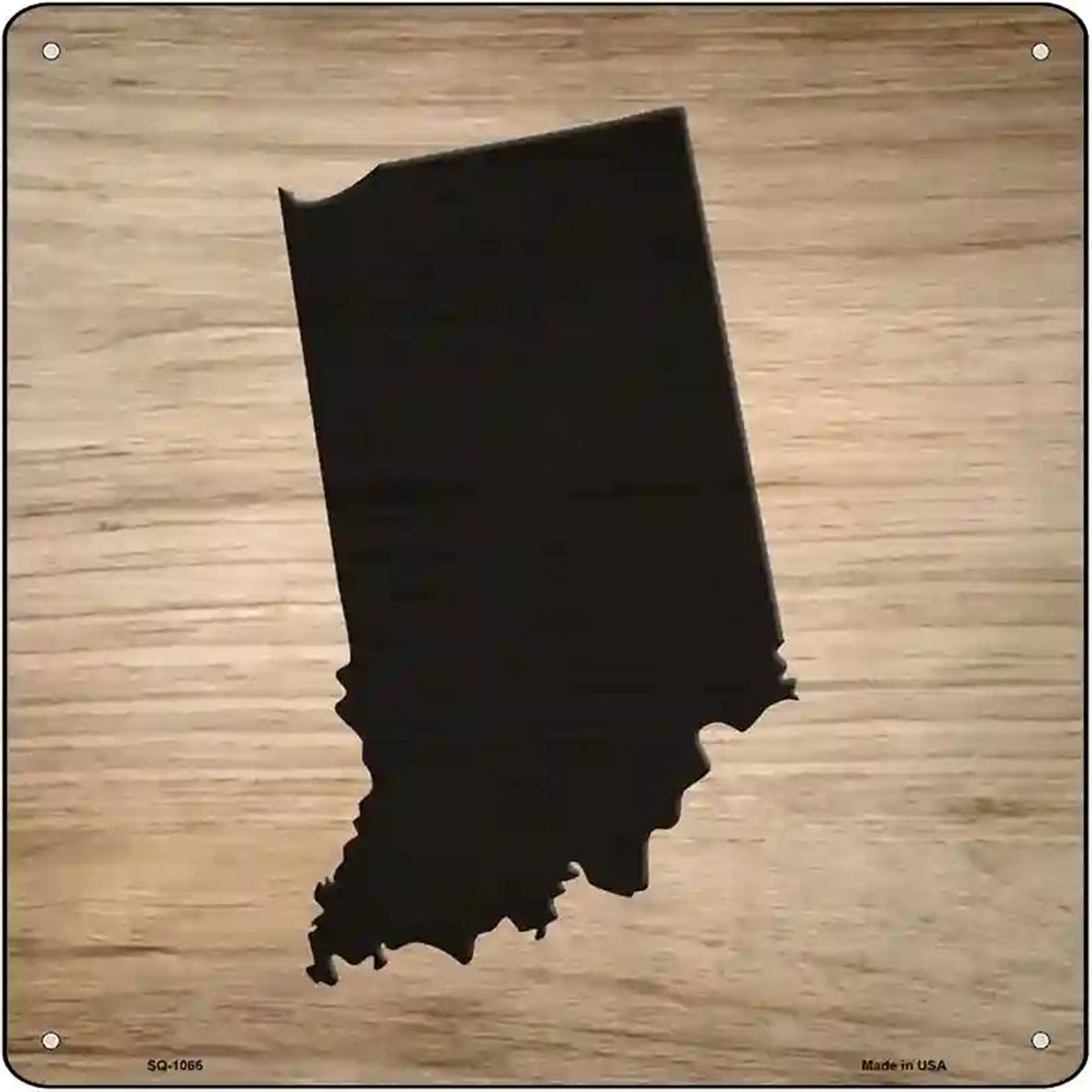 Indiana Shape Letter Tile Novelty Metal Square Sign