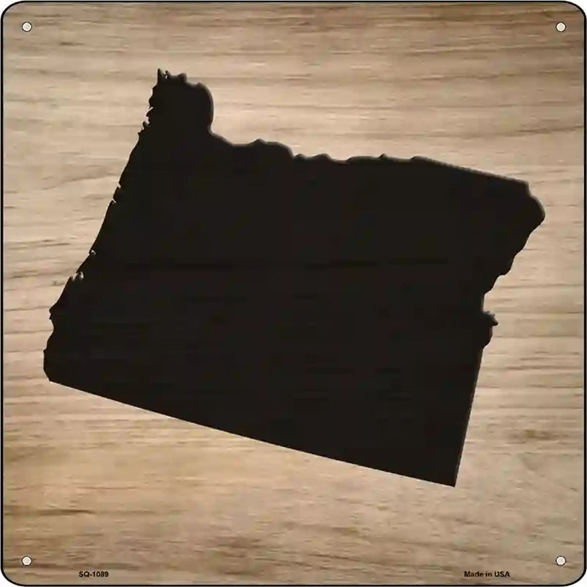Oregon Shape Letter Tile Novelty Metal Square Sign