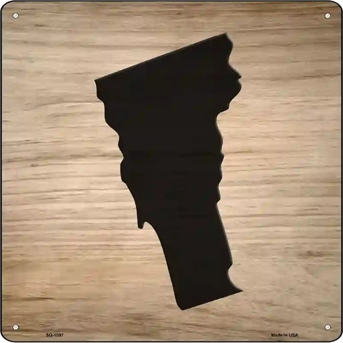 Vermont Shape Letter Tile Novelty Metal Square Sign