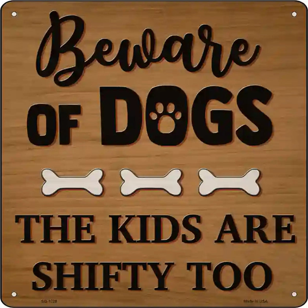 Kids Are Shifty Too Novelty Metal Square Sign
