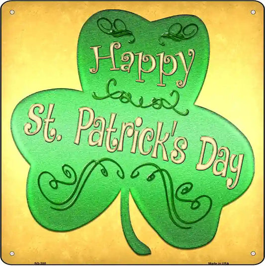 Shamrock Novelty Metal Square Sign