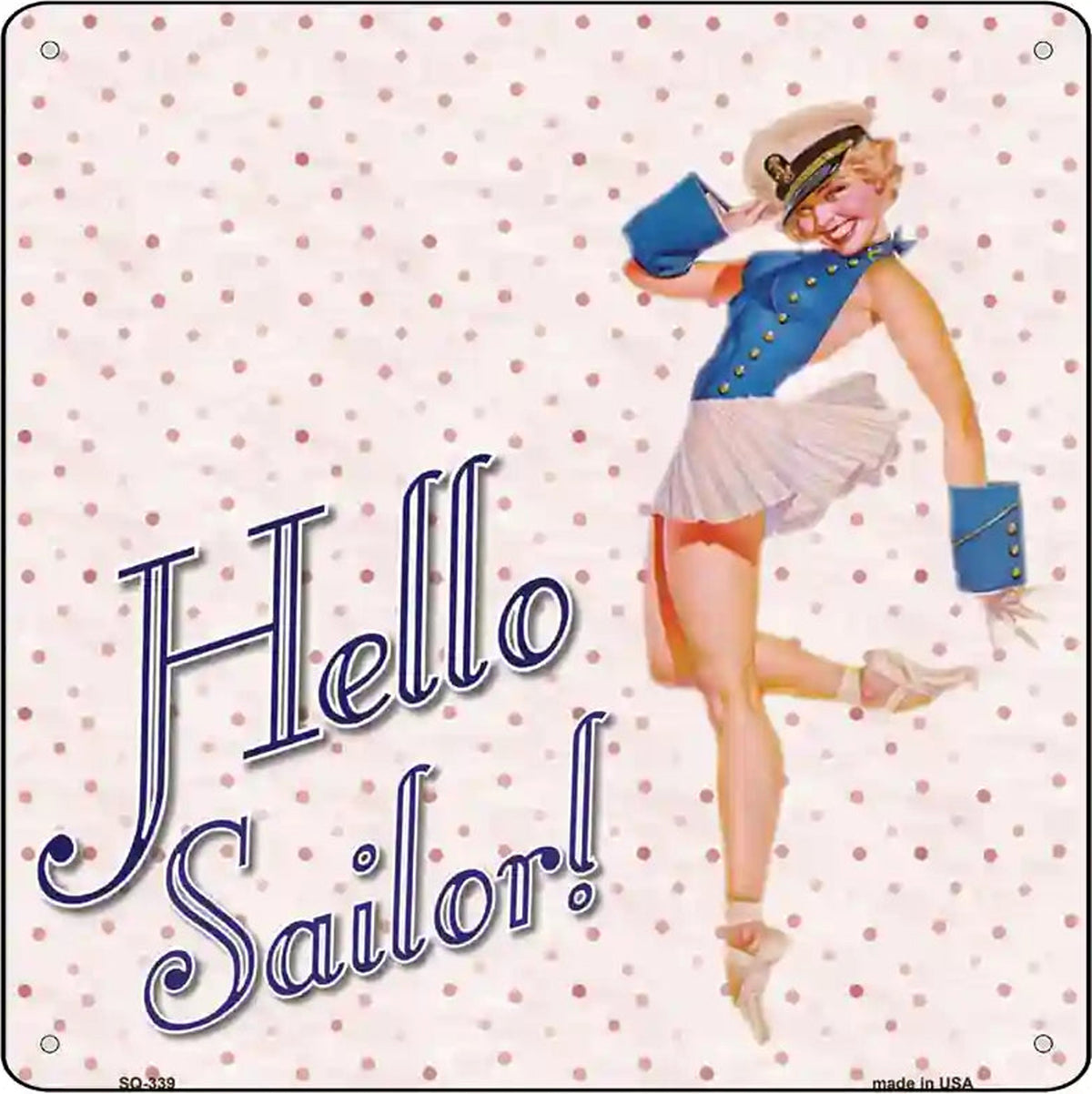 Hello Sailor Novelty Square Sign