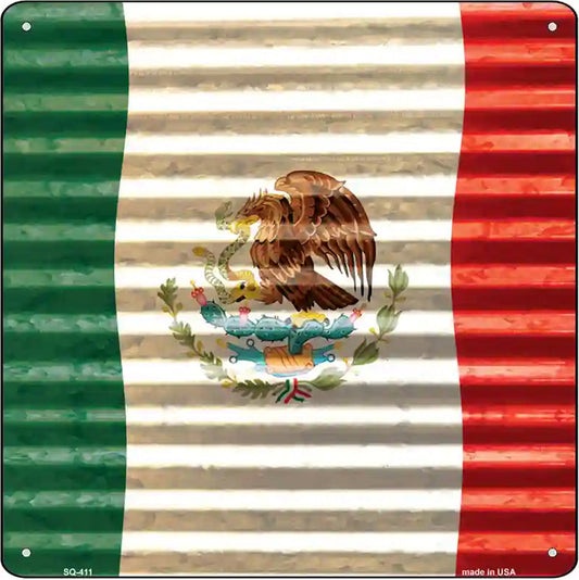 Mexico Flag Novelty Square Sign