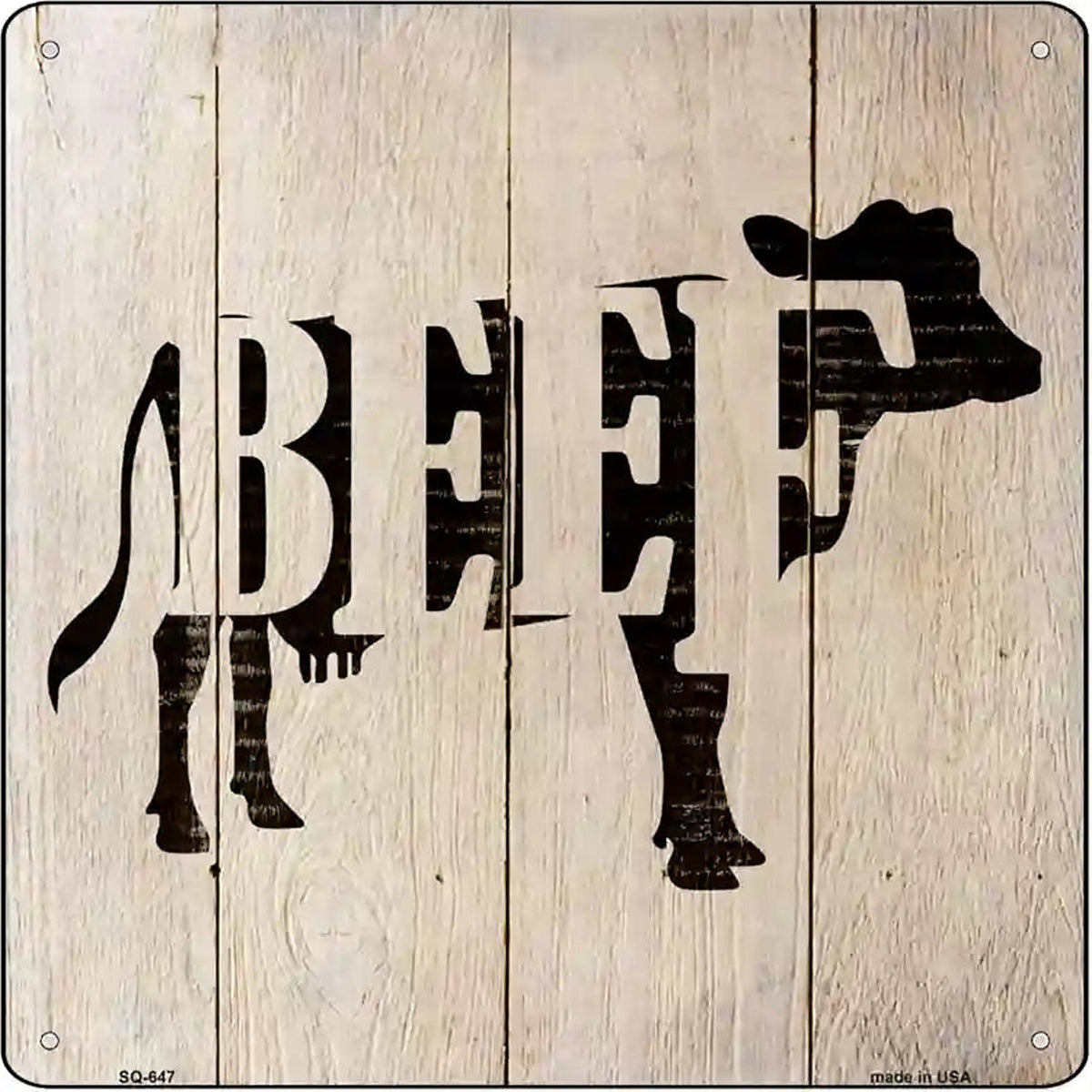 Cows Make Beef Novelty Metal Square Sign