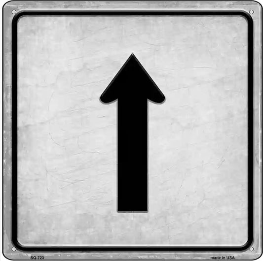 Straight Novelty Metal Square Sign