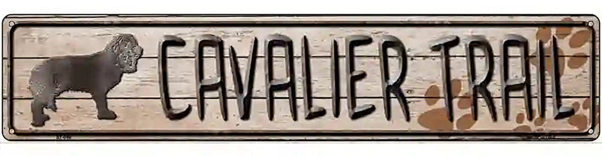 Cavalier Trail Novelty Metal Street Sign
