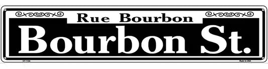 Bourbon Street Novelty Metal Street Sign