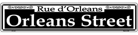 Orleans Street Novelty Metal Street Sign