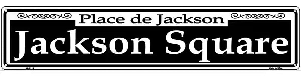 Jackson Square Novelty Metal Street Sign