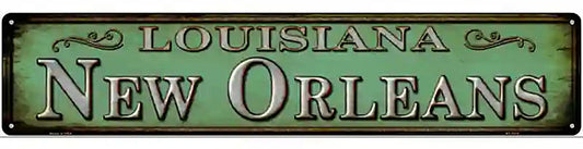 New Orleans Louisiana Novelty Metal Street Sign