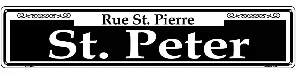 St. Peter Novelty Metal Street Sign