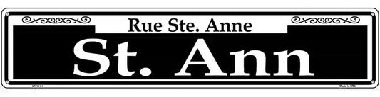 St. Ann Novelty Metal Street Sign