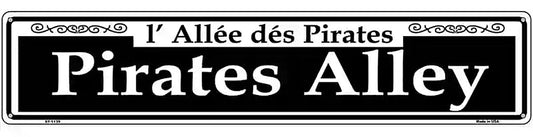 Pirates Alley Novelty Metal Street Sign