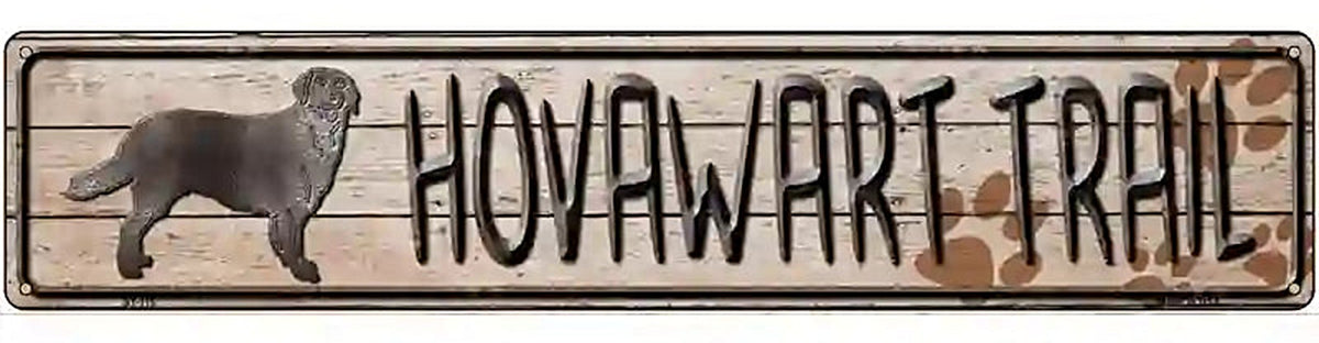 Hovawart Trail Novelty Metal Street Sign