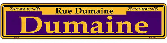 Dumaine Purple Novelty Metal Street Sign