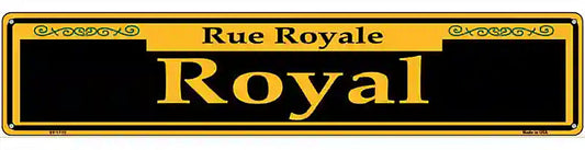 Royal Yellow Novelty Metal Street Sign