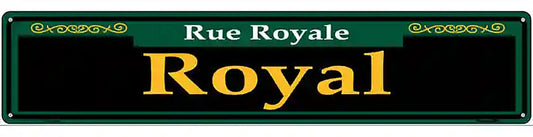 Royal Green Novelty Metal Street Sign