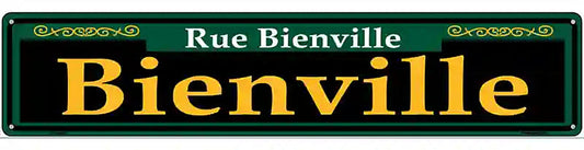 Bienville Green Novelty Metal Street Sign