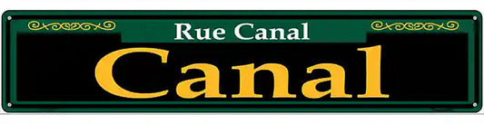 Canal Green Novelty Metal Street Sign