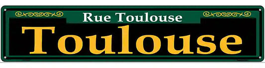 Toulouse Green Novelty Metal Street Sign