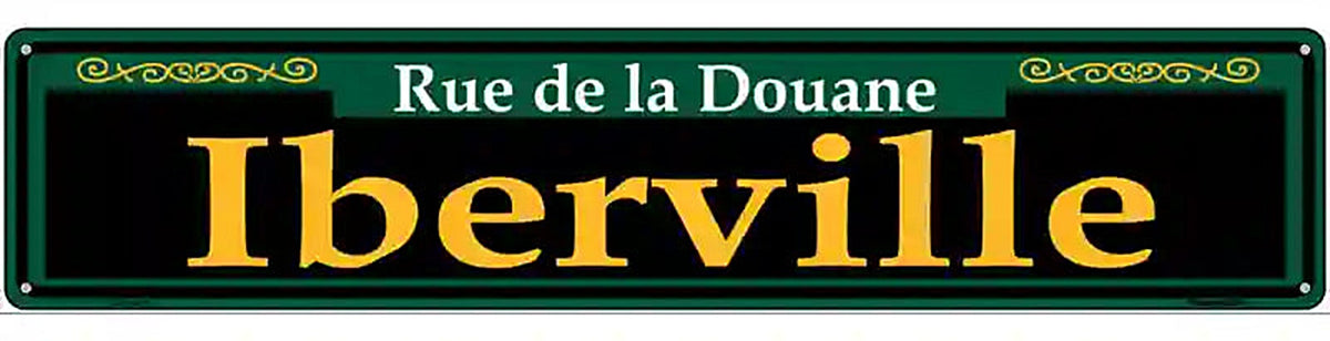 Iberville Green Novelty Metal Street Sign