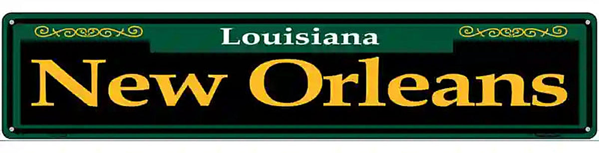 New Orleans Green Novelty Metal Street Sign