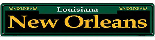 New Orleans Green Novelty Metal Street Sign