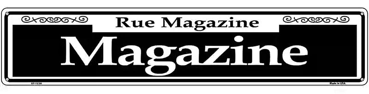 Magazine Novelty Metal Street Sign