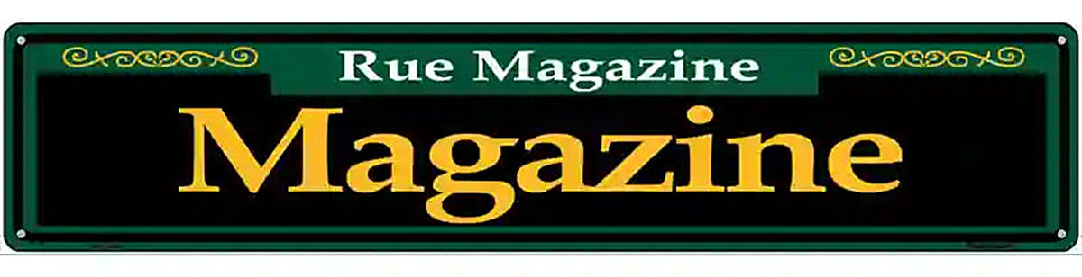 Magazine Green Novelty Metal Street Sign