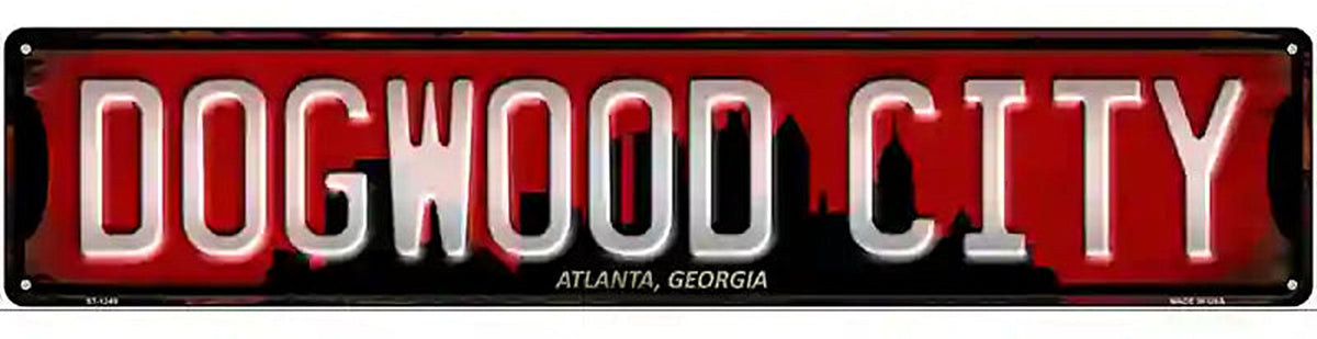 Atlanta Georgia Dogwood City Novelty Metal Street Sign