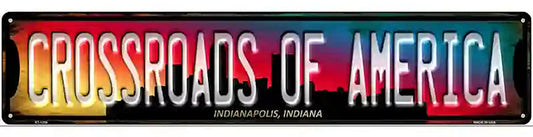 Indianapolis Indiana Crossroads of America Novelty Metal Street Sign
