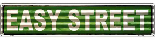 Easy Street Corrugated Novelty Metal Street Sign