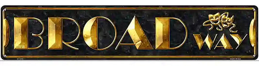 Broadway Theater Novelty Metal Street Sign